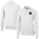 【公式グッズ】MLS アトランタ・ユナイテッドFC プルオーバー Cutter & Buck メンズ ホワイト (CNB S25 Men's B&T Virtue Eco Pique Recycled 1/4 Zip Pullover)(4)