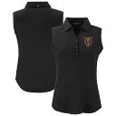 【公式グッズ】MLS ソルトレイク ポロシャツ Cutter & Buck レディース ブラック (CNB S25 Women's Forge Eco Stretch Recycled Sleeveless Polo)(4)