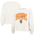 【公式グッズ】NFL ブラウンズ 長袖 Tシャツ 47/フォーティーセブン レディース クリーム (25 NFL Womens 47 Dawg Pound XL Muse Sydney LST)