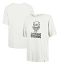【公式グッズ】NFL ブラウンズ Tシャツ 47/フォーティーセブン レディース クリーム (25 NFL Womens 47 Dawg Pound XL Premier Sadie Oversized SST)