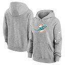 【公式グッズ】NFL ドルフィンズ トレーナー Nike/ナイキ レディース ヘザーグレイ (25 Women's Nike Primetime Club PO...