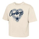 【公式グッズ】NFL カウボーイズ Tシャツ Outerstuff キッズサイズ クリーム (NFL Girls Spray Heart SST)