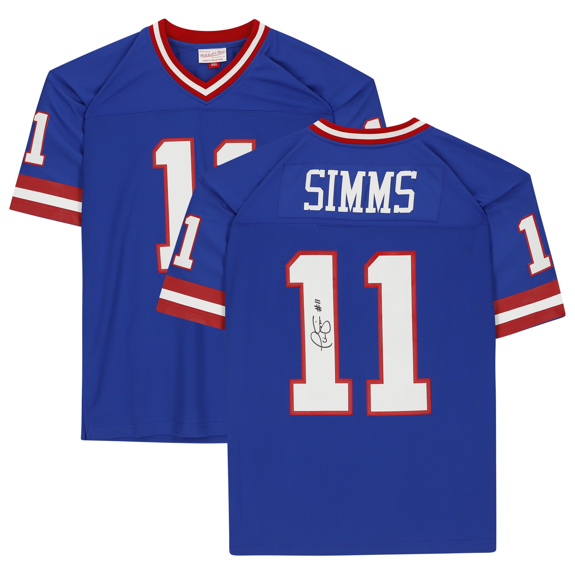 【公式シリアル番号付き】NFL ジャイアンツ フィル・シムズ 直筆サイン入り アメフト ユニフォーム Fanatics Authentic/ファナティクスオーセンティック (AUT FB JERSEY 44494)