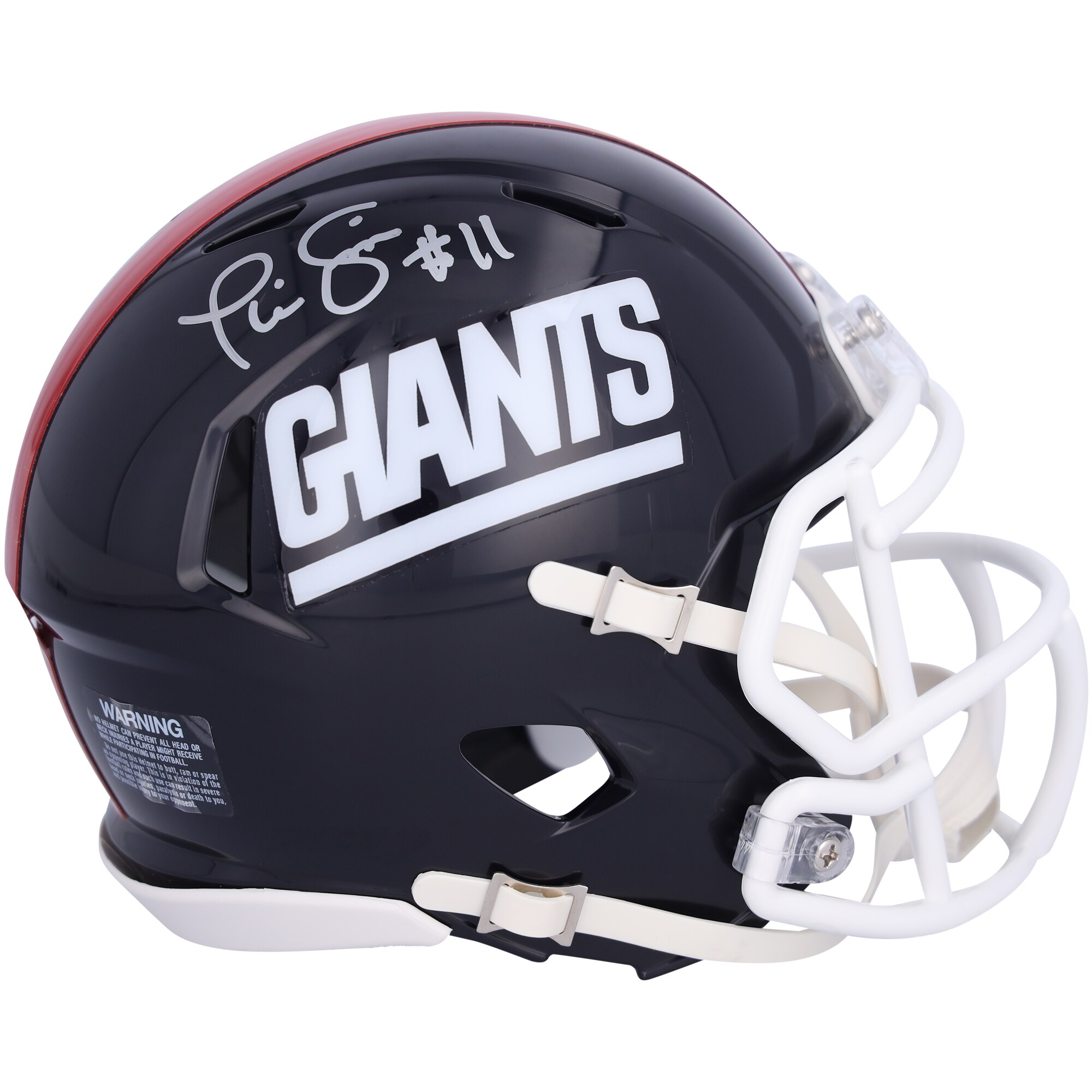 【公式シリアル番号付き】NFL ジャイアンツ フィル・シムズ 直筆サイン入り ミニヘルメット Fanatics Authentic/ファナティクスオーセンティック (AUT MINI HELMET 44878)