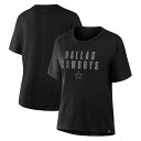 【公式グッズ】NFL カウボーイズ Tシャツ Fanatics/ファナティクス レディース ブラック (NFL Womens Blackout Legacy SST - R)