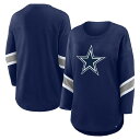 【公式グッズ】NFL カウボーイズ 長袖 Tシャツ Fanatics/ファナティクス レディース ネイビー (NFL Womens Redzone 3/4 LS...