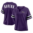 【公式グッズ】NFL レイブンズ Tシャツ Fanatics/ファナティクス レディース パープル (NFL Womens Plus Redzone Strip...