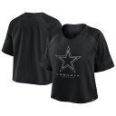 【公式グッズ】NFL カウボーイズ Tシャツ Fanatics/ファナティクス レディース ブラック (NFL Womens Blackout Fashion Jersey)