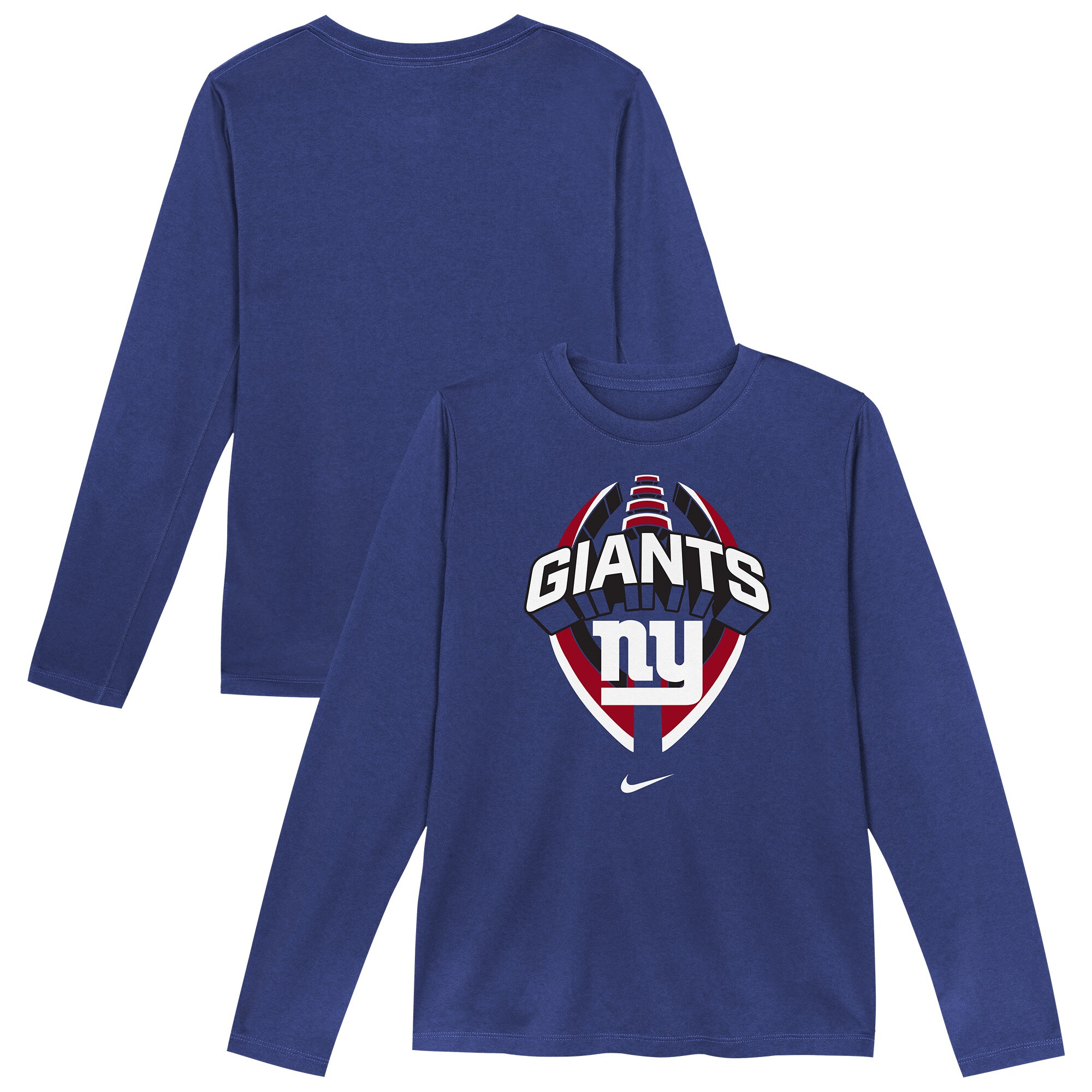 NFL ジャイアンツ 長袖 Tシャツ Nike/ナイキ トドラー・幼児サイズ ブルー (25 Toddler Nike Primetime Legend Icon LST)