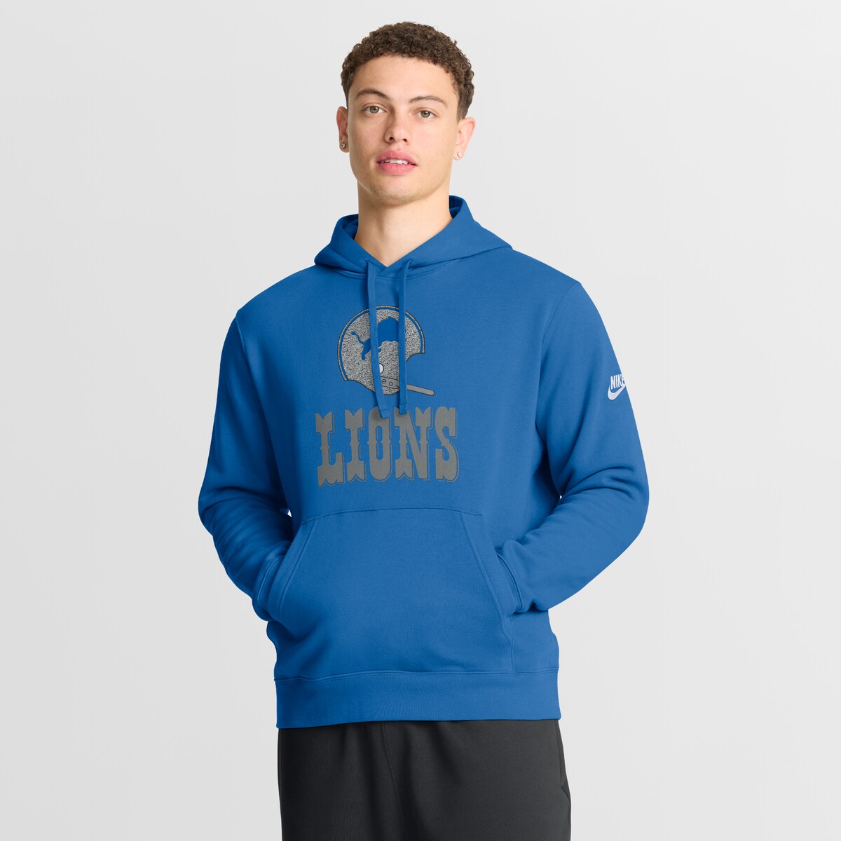 American Casual - 【公式グッズ】NFL ライオンズ プルオーバー パーカー Nike/ナイキ メンズ ロイヤルブルー (Men's Nike Best Season Rewind Club Hoodie)