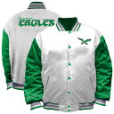 【公式グッズ】NFL イーグルス ジャケット Mitchell & Ness/ミッチェル&ネス レディース ホワイト (NFL Womens Plus Sati...