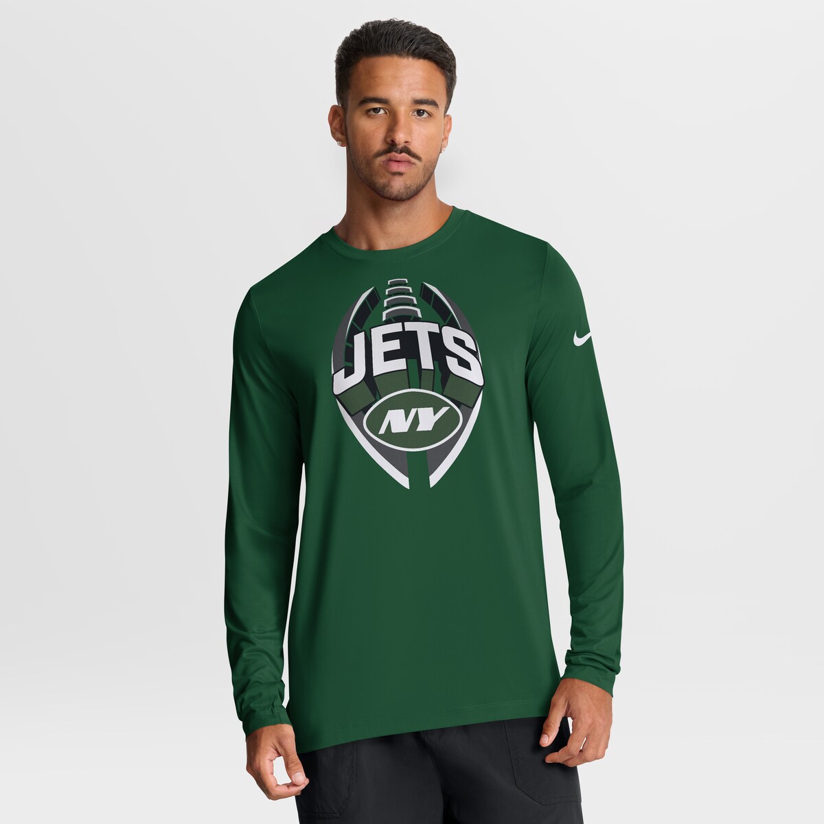 【公式グッズ】NFL ジェッツ 長袖 Tシャツ Nike/ナイキ メンズ グリーン (25 Men's Nike Primetime Legend Icon Dri-Fit LST - R)