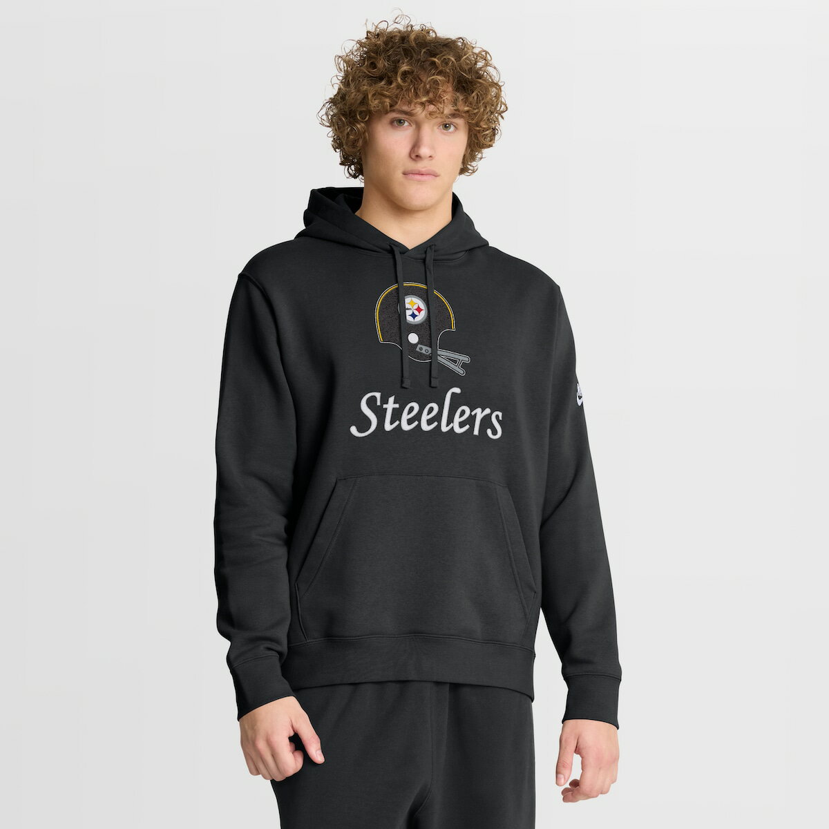 【公式グッズ】NFL スティーラーズ プルオーバー パーカー Nike/ナイキ メンズ ブラック (Men's Nike Best Season Rewind Club Hoodie)