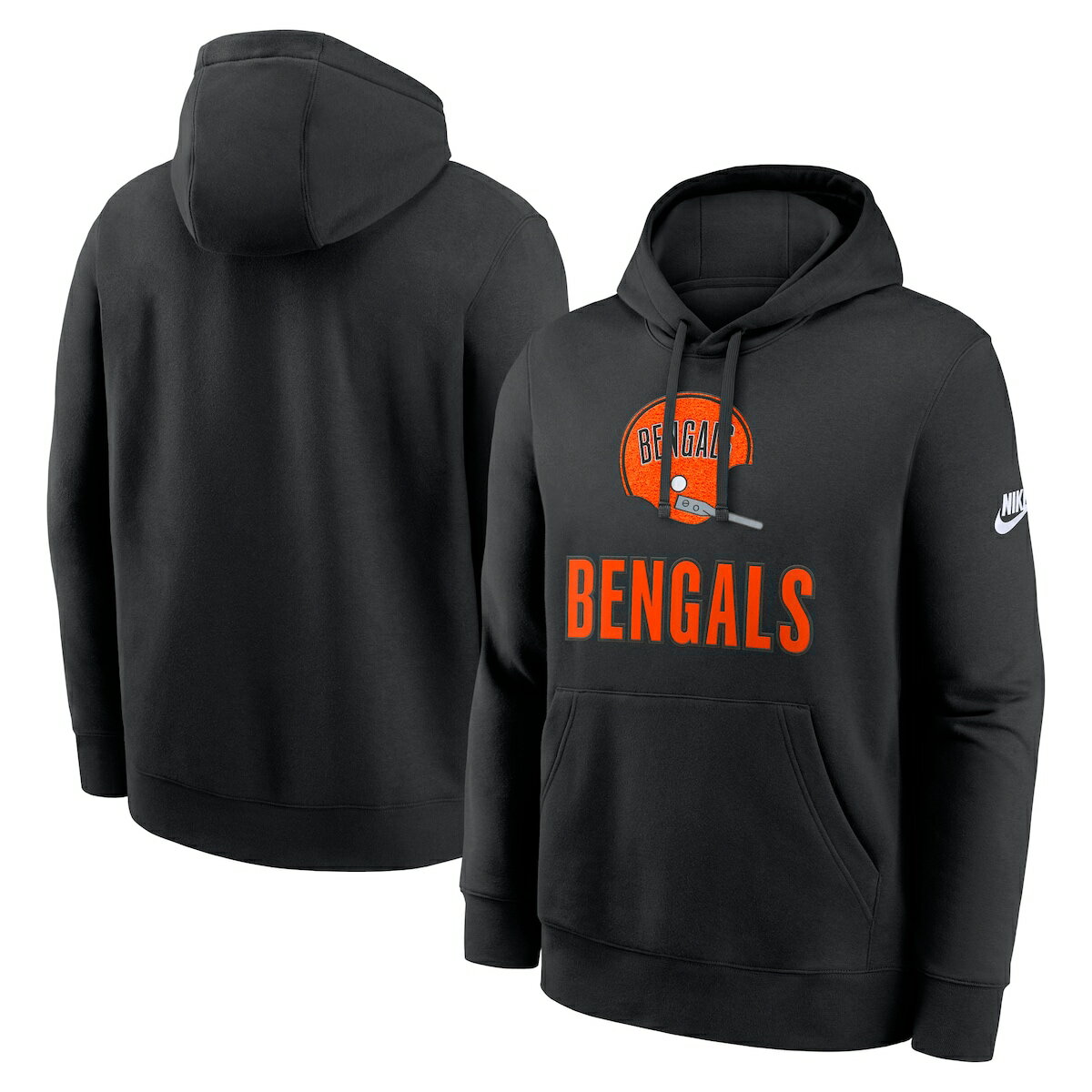 【公式グッズ】NFL ベンガルズ プルオーバー パーカー Nike/ナイキ メンズ ブラック (Men's Nike Best Season Rewind Club Hoodie)