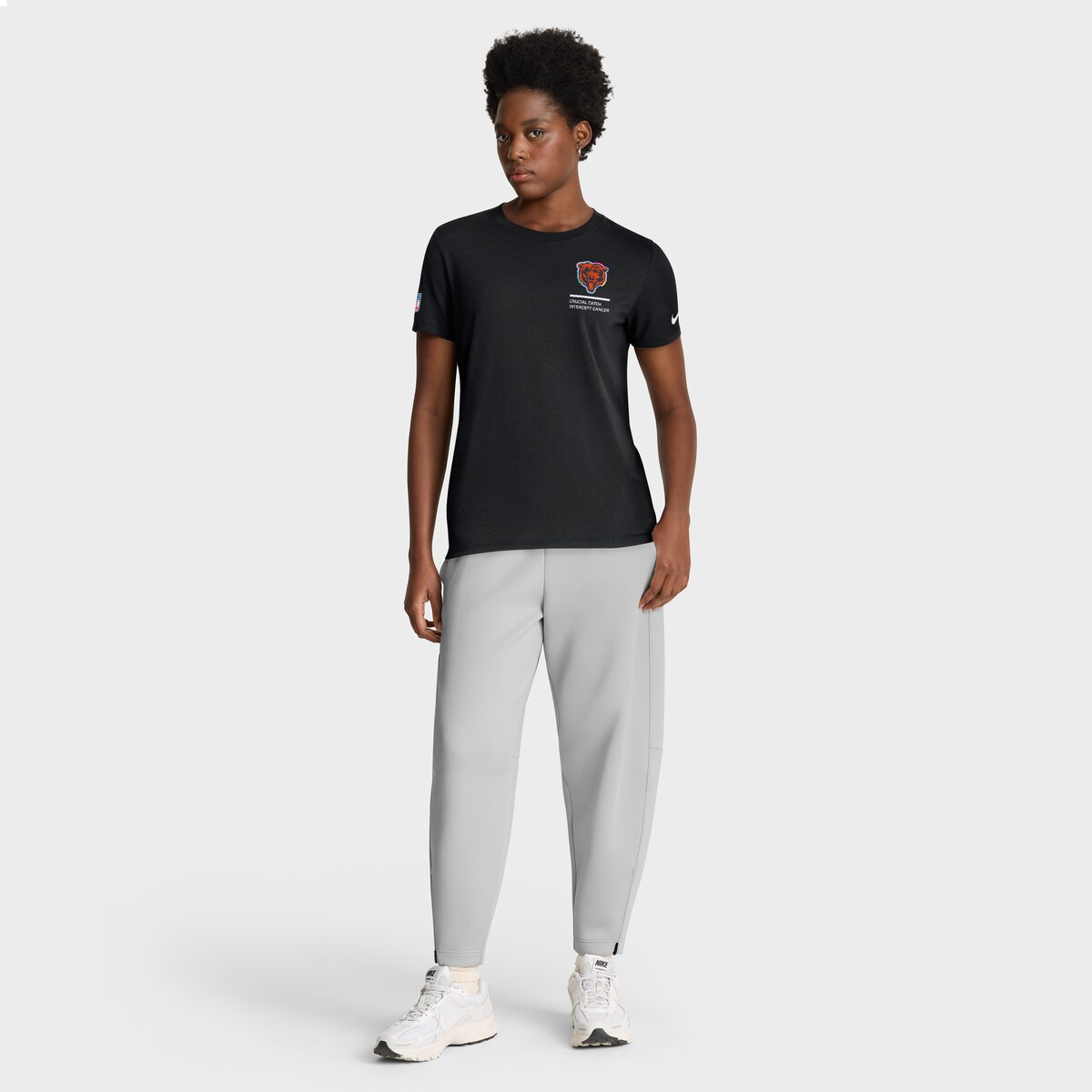 エントリーでポイント7倍【公式グッズ】NFL ベアーズ Tシャツ Nike/ナイキ レディース ブラック (25 Womens Nike Crucial Catch Triblend SST)