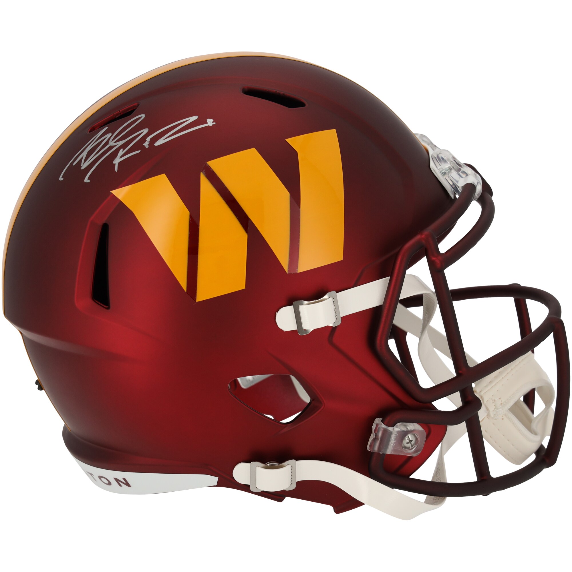 【公式シリアル番号付き】NFL コマンダーズ ブライアン・ロビンソン・ジュニア 直筆サイン入り 実物大 ヘルメット Fanatics Authentic/ファナティクスオーセンティック (AUT REP HELMET 45007)