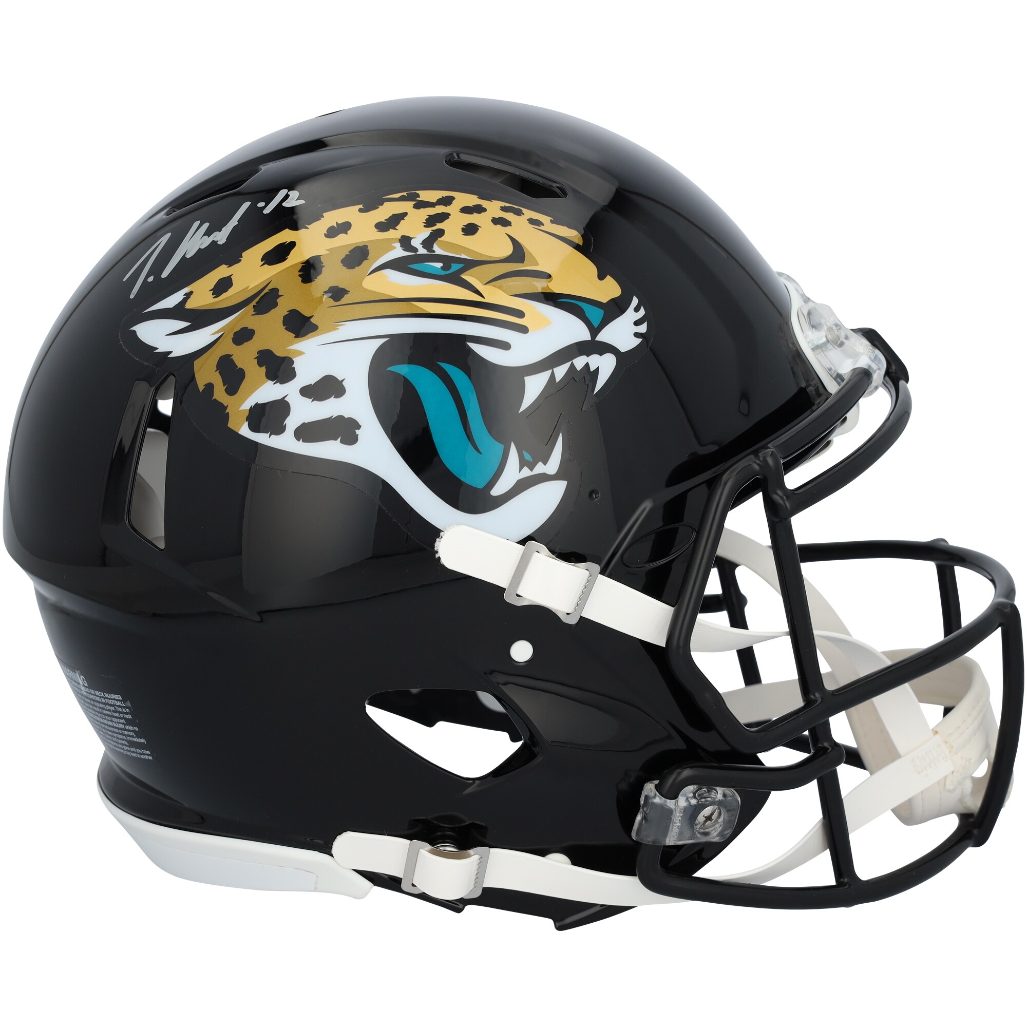 【公式シリアル番号付き】NFL ジャガーズ トラビス・ハンター 直筆サイン入り 実物大 ヘルメット Fanatics Authentic/ファナティクスオーセンティック (AUT PRO HELMET 45849)