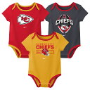 Newborn & Infant Nike Kansas City Chiefs Three-Piece Bodysuit Set|詳細画像