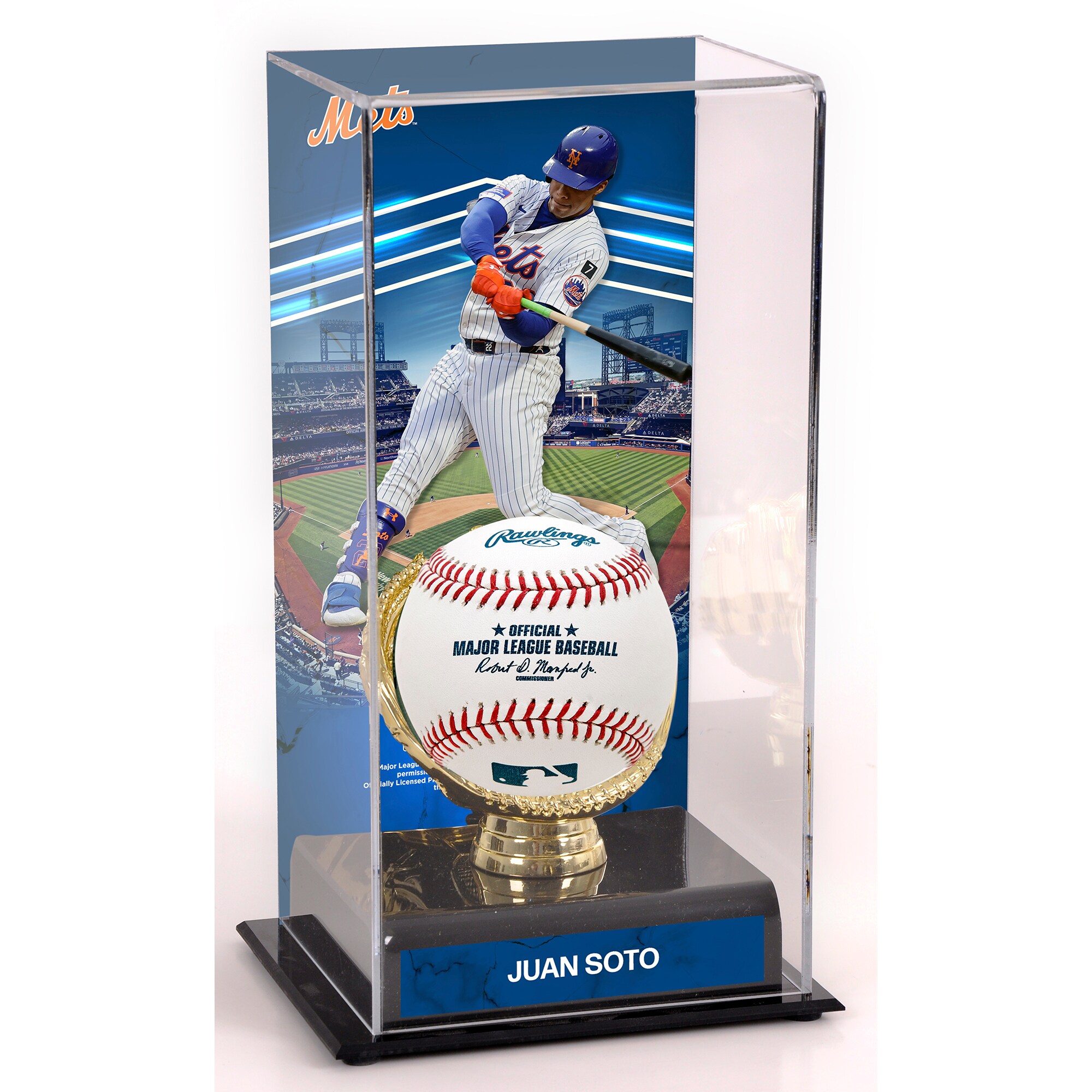 【公式グッズ】MLB メッツ ファン・ソト コレクタブル用 野球ボールケース（ボール無し） Fanatics Aut..