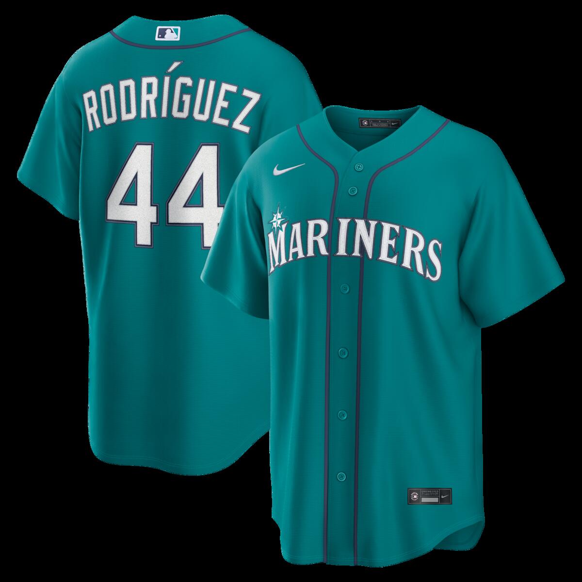 【公式グッズ】MLB マリナーズ フリオ・ロドリゲス オルタネイト ユニフォーム （レプリカ） Nike/ナイキ メンズ ティール (Replica 2026 Men's LEAGUE SEASONAL Jersey - Player)