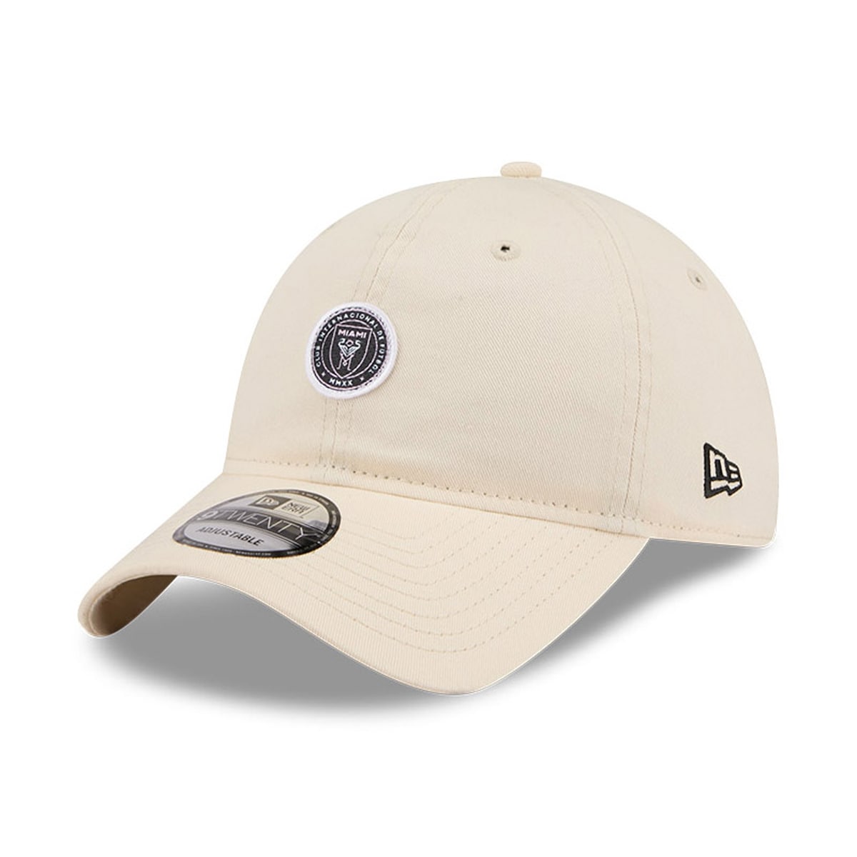 Show your support for Inter Miami CF with this Micro Team Logo 9TWENTY Adjustable Hat. The relaxed, well-worn look of New Era's unstructured silhouette delivers a comfortable fit that sits low on your head. An embroidered small team logo adds a touch of club pride with understated style, making it the perfect accessory as your favorite MLS squad takes the pitch.Brand: New EraOfficially licensedAdjustable hook and loop fastener strapThe 9TWENTY is New Era's relaxed fit adjustable silhouette, providing a well-worn look that sits lowMaterial: 100% CottonSmall team logo embroidered on front crownCurved billUnstructured relaxed fitImportedLow CrownWipe clean with a damp clothSix panel construction with eyeletsOne size fits most