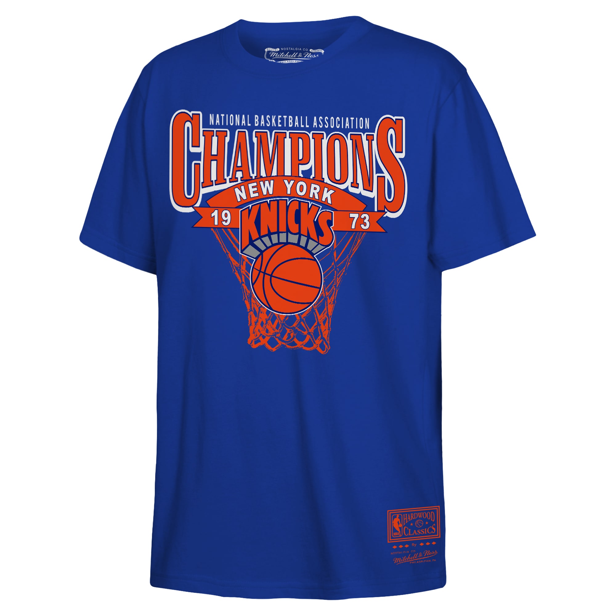 NBA ニックス Tシャツ Mitchell & Ness/ミッチェル＆ネス ユース・ジュニアサイズ ブルー (NBA Youth Playoff SS Tee)