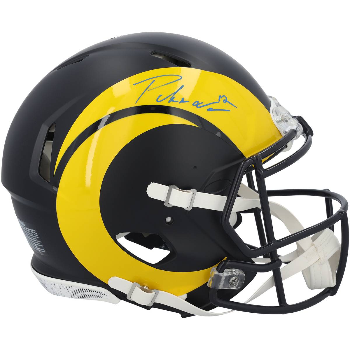 【公式シリアル番号付き】NFL ラムズ プカ・ナクア 直筆サイン入り 実物大 ヘルメット Fanatics Authentic/ファナティクスオーセンティック (AUT PRO HELMET 45953)