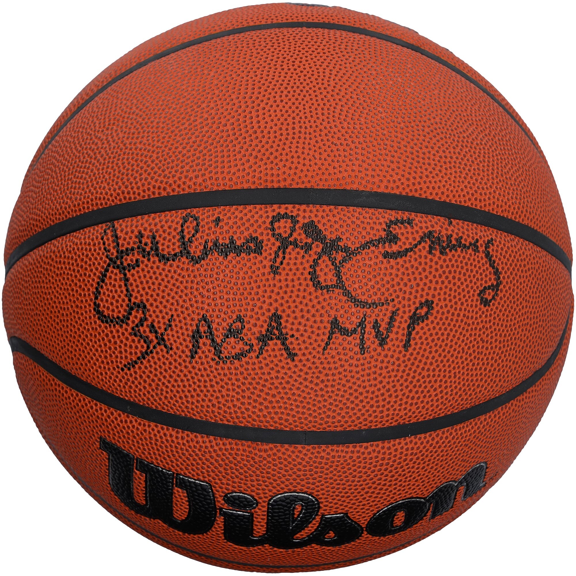 Bring home a collectible that celebrates Julius Erving and the Philadelphia 76ers with this autographed Wilson Authentic Series Indoor/Outdoor Basketball with "3X ABA MVP" Inscription - Black Ink. Personally signed by Julius Erving, it offers an authentic keepsake that belongs in any fan's collection. Individually numbered, it includes a tamper-evident hologram featuring FanSecure technology that can be verified at fanatics.com/fansecure.ImportedBrand: Fanatics AuthenticIndividually numbered, tamper-evident hologram is authenticated with FanSecure technology and can be verified at fanatics.com/fansecureSignature may varyOfficially licensed
