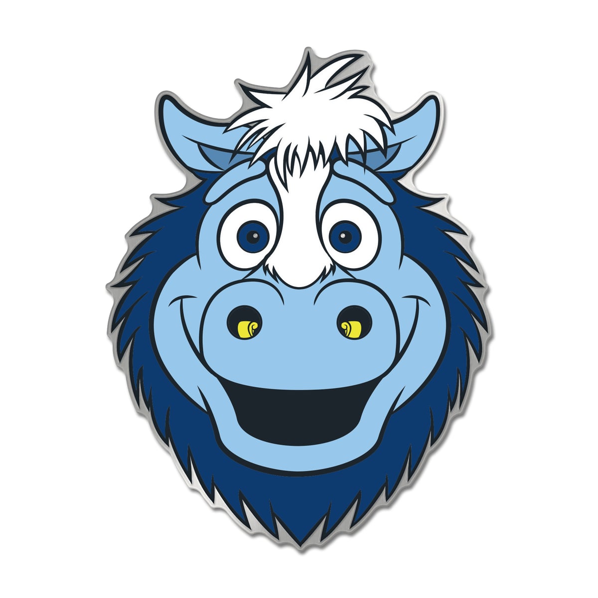 Rep your Colts pride on the go with this spirited Mascot Collector Pin. With hard enameled graphics that keeps the design sharp and vibrant, it's a stylish way to show your love for a mascot Hall-of-Famer. A must-have for any die-hard Colts fan looking to keep Blue close, wherever the day takes them.Post back with butterfly claspMaterial: 100% MetalHard enameled graphicsMeasures approx. 1.25'' x 1.0''Brand: WinCraftImportedPolished to a smooth surfaceOfficially licensed