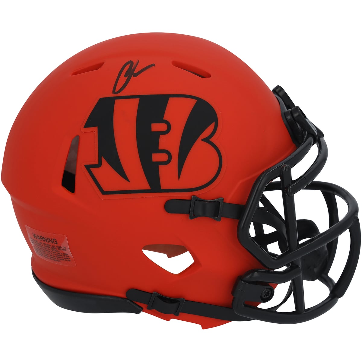 Bring home a collectible that celebrates Chad Johnson and the Cincinnati Bengals with this autographed Riddell Rave Speed Mini Helmet. Personally signed by Chad Johnson, it offers an authentic keepsake that belongs in any fan's collection. Individually numbered, it includes a tamper-evident hologram featuring FanSecure technology that can be verified at fanatics.com/fansecure.Signature may varyOfficially licensedBrand: Fanatics AuthenticImportedIndividually numbered, tamper-evident hologram is authenticated with FanSecure technology and can be verified at fanatics.com/fansecure