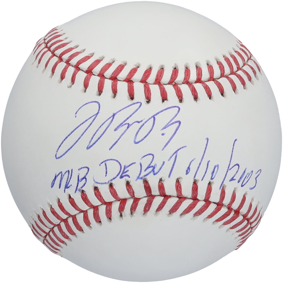 Bring home a collectible that celebrates Jose Reyes and the New York Mets with this autographed Baseball with "MLB Debut 6/10/2003" Inscription. Personally signed by Jose Reyes, it offers an authentic keepsake that belongs in any fan's collection. Individually numbered, it includes a tamper-evident hologram featuring FanSecure technology that can be verified at fanatics.com/fansecure.Obtained under the auspices of the Major League Baseball Authentication Program and can be verified by its numbered hologram at MLB.comBrand: Fanatics AuthenticSignature may varyIndividually numbered, tamper-evident hologram is authenticated with FanSecure technology and can be verified at fanatics.com/fansecureOfficially licensedImported