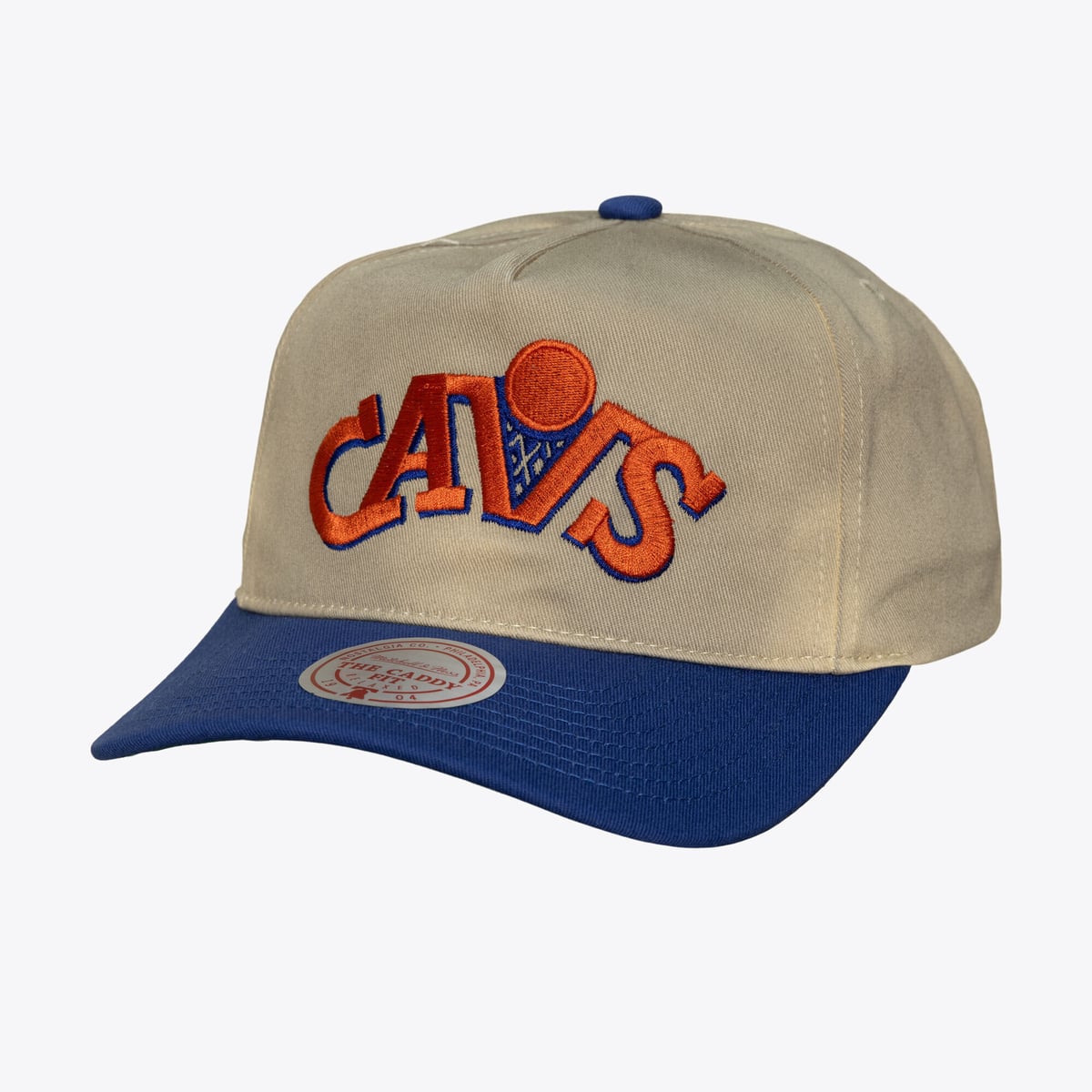 Mitchell & Ness channels Hardwood Classics style into this Cleveland Cavaliers Retro Roots snapback. A structured high crown and slightly curved bill deliver a bold, throwback shape. Soft cotton construction and an adjustable snapback closure make it easy to wear and easy to fit. It's a vintage-inspired way to bring old-school team style into rotation.Slightly curved bill keeps the classic look intactWipe clean with a damp clothMaterial: 100% CottonStructured high crown creates a bold, throwback silhouetteTwo-tone colorblocked construction adds contrast between the crown and billFeaturing a vintage construction inspired by the '90s, the Deadstock Fit is a must-have for any retro hat loverSoft cotton build and an adjustable snapback closure deliver an easy, one-size fitImportedHigh CrownContrast color undervisorSlightly Curved BillOfficially licensedStructured fitSnapbackEmbroidered team patch with a clean, vintage-inspired lookBrand: Mitchell & Ness