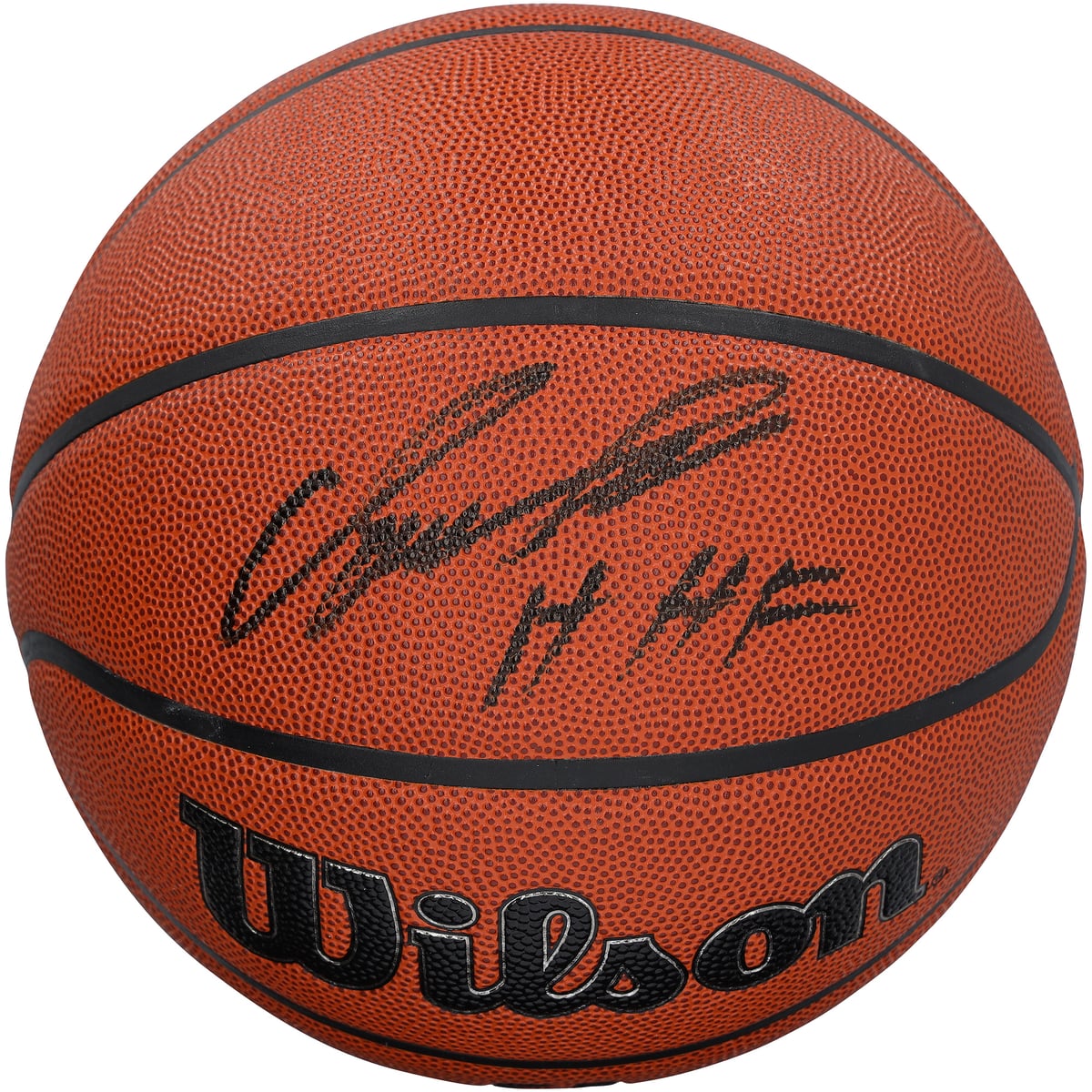 Add a display-worthy tribute to Dominique Wilkins and the Atlanta Hawks to your collection with this Wilson Authentic Series Indoor/Outdoor Basketball with "HHF" Inscription. Hand-signed by Dominique Wilkins and featuring distinct team details, it offers an authentic keepsake worthy of a prominent place in any collection. Individually numbered, it includes a tamper-evident hologram featuring FanSecure technology that can be verified at fanatics.com/fansecure.Brand: Fanatics AuthenticSignature may varyOfficially licensedIndividually numbered, tamper-evident hologram is authenticated with FanSecure technology and can be verified at fanatics.com/fansecureImported