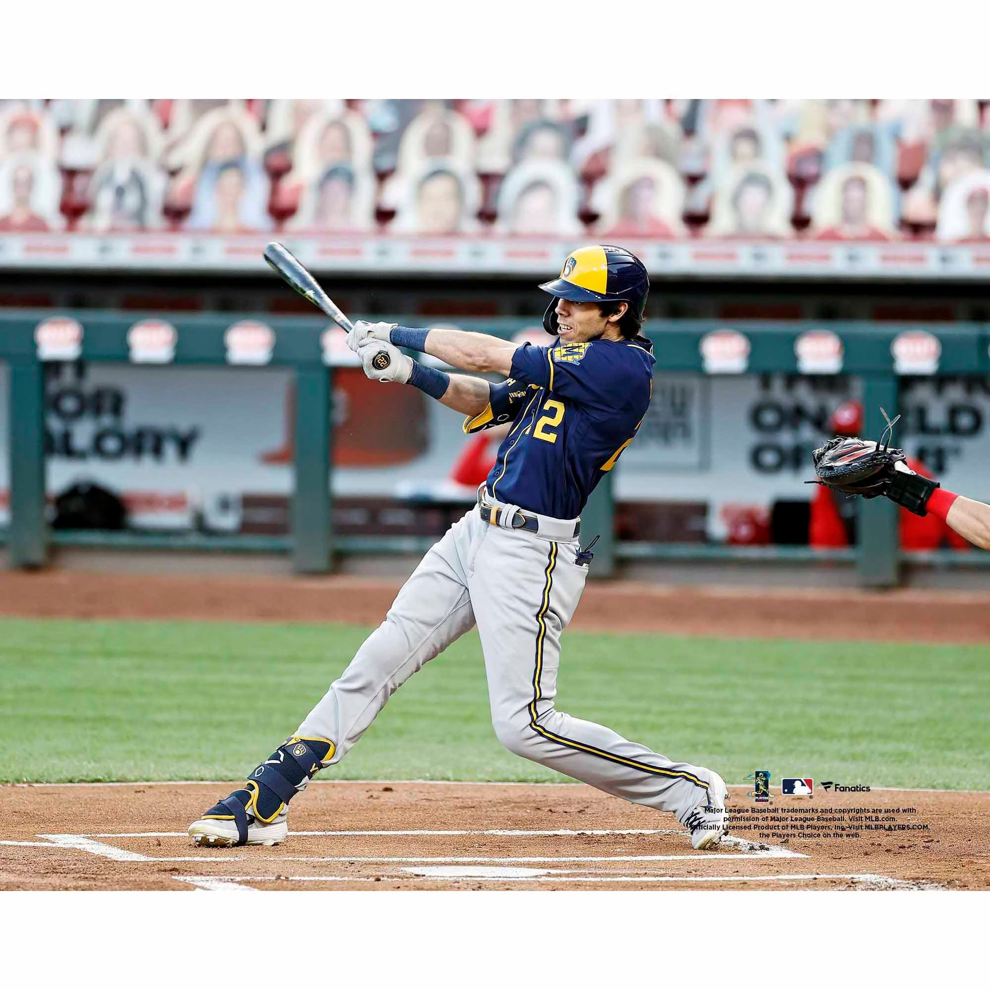 This original photograph captures Christian Yelich in action. It is officially licensed by Major League Baseball.Officially licensedBrand: Fanatics Authentic