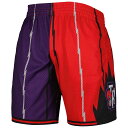 NBA ラプターズ カジュアル ショーツ Mitchell & Ness（ミッチェル＆ネス） メンズ パープル (Mens MNC HWC Split Swingman Shorts) 2