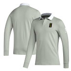 MLS コロンバス・クルー ポロシャツ Adidas（アディダス） メンズ グレイ (ADI S23 Men's Travel LS Polo)