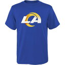 【公式グッズ】NFL ラムズ Tシャツ Outerstuff キッズ ロイヤル (23 Youth Primary Logo SST)