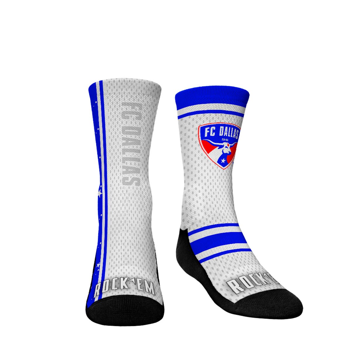MLS FCダラス ソックス Rock Em Socks キッズ ホワイト (REK 2017 Youth MLS Jersey Match Up Sock)