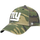 NFL ジャイアンツ アジャスタブルキャップ '47 メンズ カモフラ (NFL Woodland Camo Clean Up)