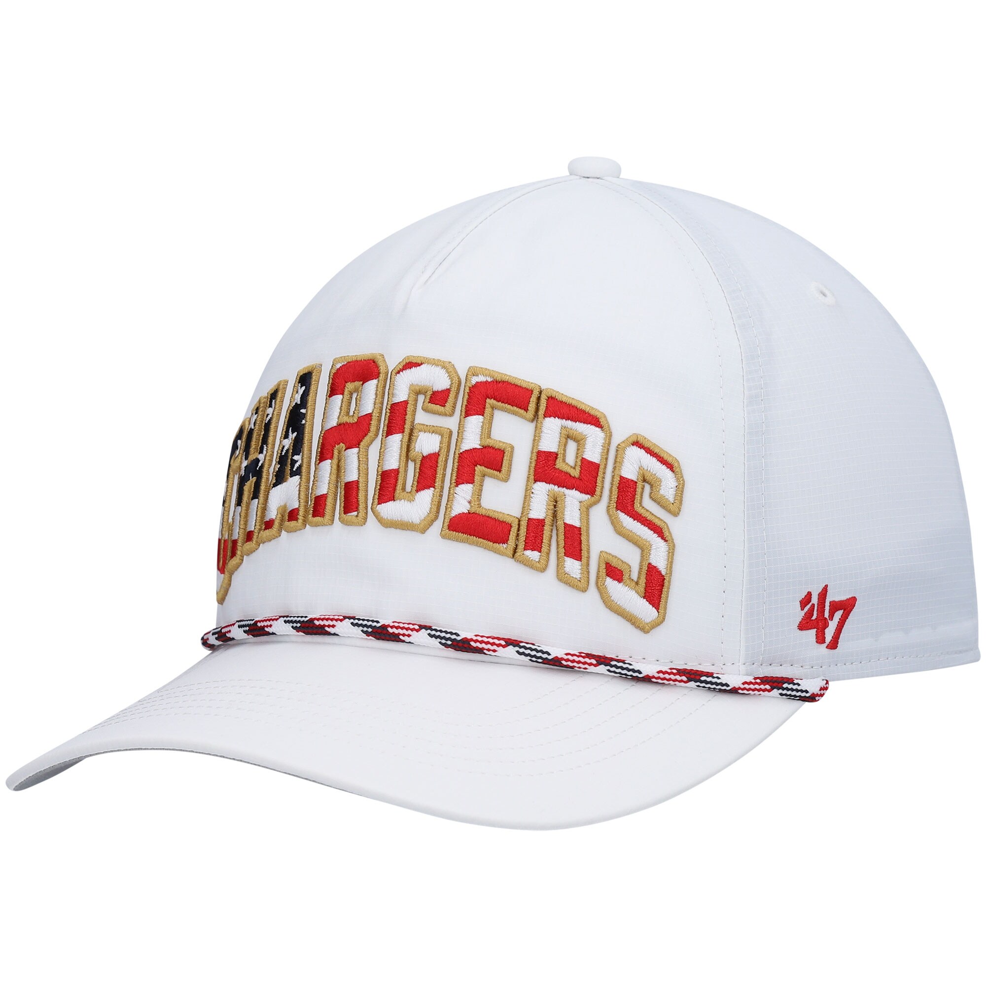 NFL チャージャーズ アジャスタブルキャップ '47 メンズ ホワイト (NFL Hitch Stars and Stripes Trucker)