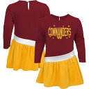 【公式グッズ】NFL コマンダーズ ワンピース Outerstuff(アウタースタッフ) ベビー バーガンディ (22 Infant Girls Heart To Heart Jersey Tunic Dress)