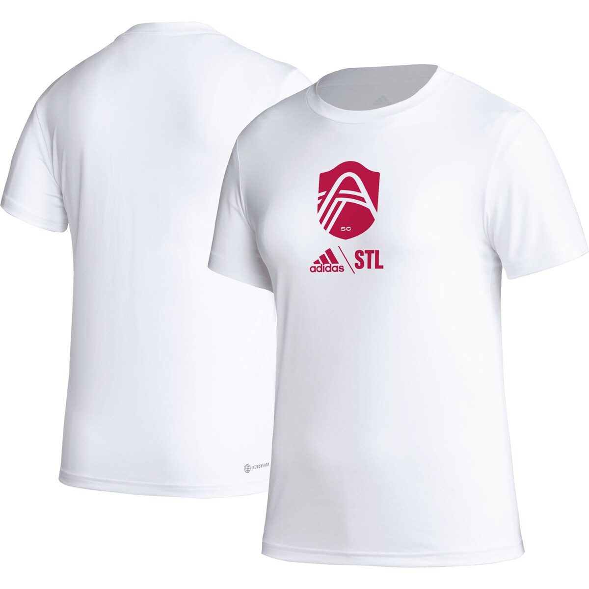 【公式グッズ】MLS セントルイス・シティSC Tシャツ Adidas(アディダス) レディース ホワイト (ADI S23 Women's Club Icon Tee)