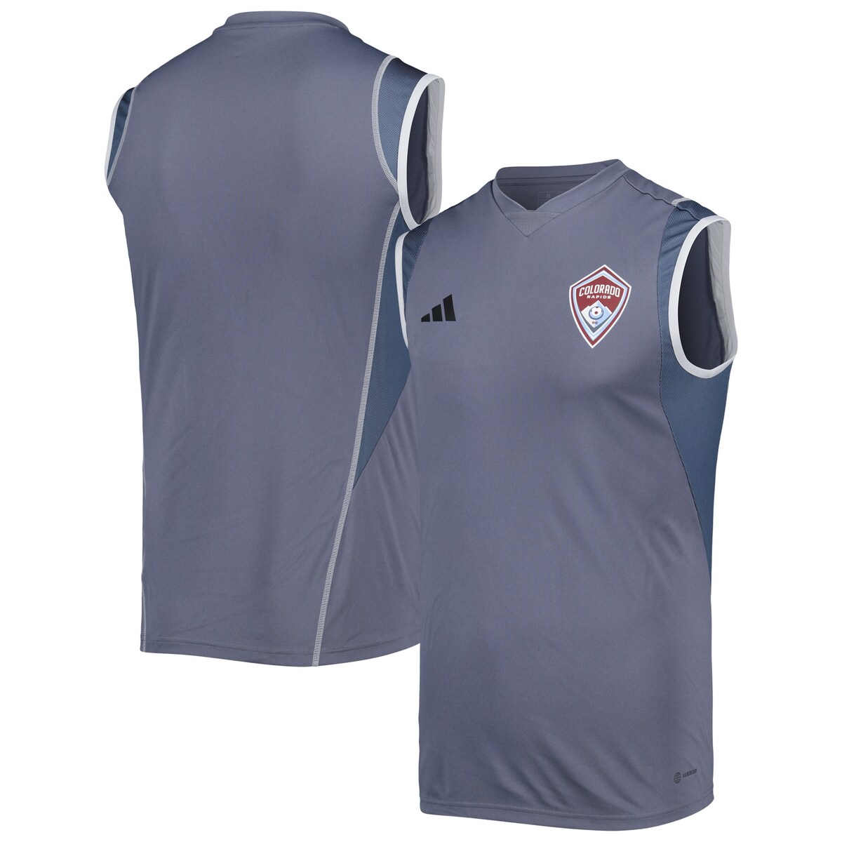 MLS コロラド・ラピッズ ユニフォーム Adidas（アディダス） メンズ グレイ (ADI S23 Men's Sleeveless Training Jersey)