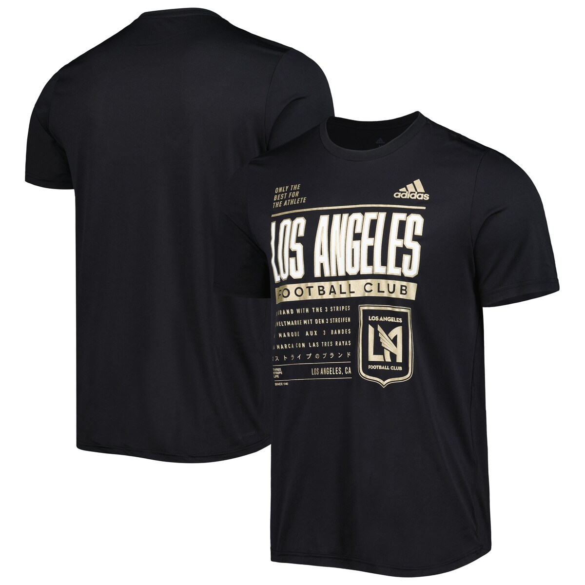 MLS LAFC Tシャツ Adidas（アディダス） メンズ ブラック (ADI S23 Men's Club DNA Tee)