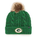 NFL パッカーズ ニット帽 '47 レディース グリーン (NFL Womens Meeko TC Cuffed Pom Knit)