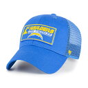 NFL チャージャーズ アジャスタブルキャップ '47 キッズ パウダーブルー (NFL Youth Levee Trucker MVP)