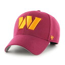 You're never one to shy away from broadcasting your intense Washington Commanders passion on game day, so pay homage to your favorite NFL team with this top-notch MVP adjustable hat from '47. This exciting piece of headwear is decorated with embroidered Washington Commanders graphics to help make your loyalty abundantly clear all day long. Cinch the adjustable hook-and-loop closure for the perfect fit and be ready for all the action.Six panels with eyeletsMid CrownEmbroidered graphics with raised detailsMaterial: 85% Acrylic/15% WoolOfficially licensedContrast-color undervisorBrand: '47Wipe clean with a damp clothCurved billOne size fits mostImportedAdjustable hook and loop fastener strapStructured fit