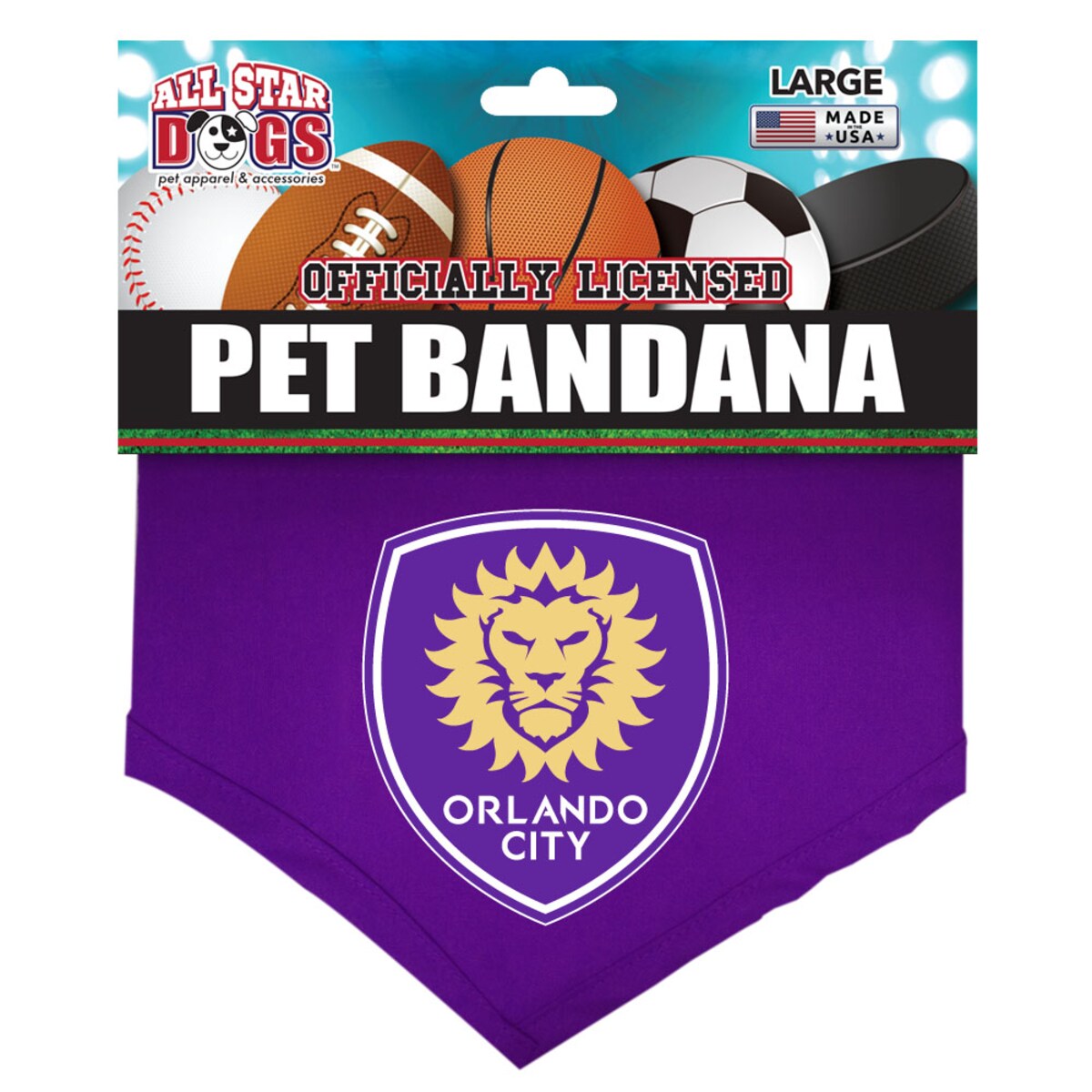 MLS オーランド・シティSC ペット用品（Tシャツ） All Star Dogs パープル (ASD S21 Pet Bandana)