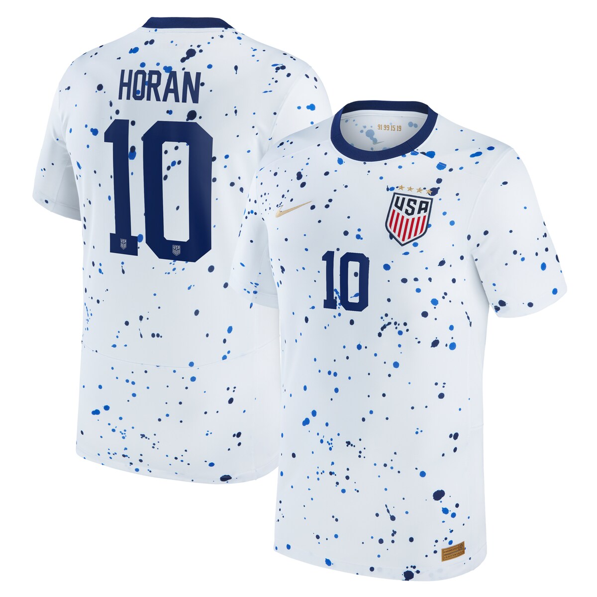 NATIONAL TEAM アメリカ女子代表 ホーラン レプリカ ユニフォーム Nike ナイキ ユース ホワイト (NIK 2023 Youth Replica Jersey - Player)