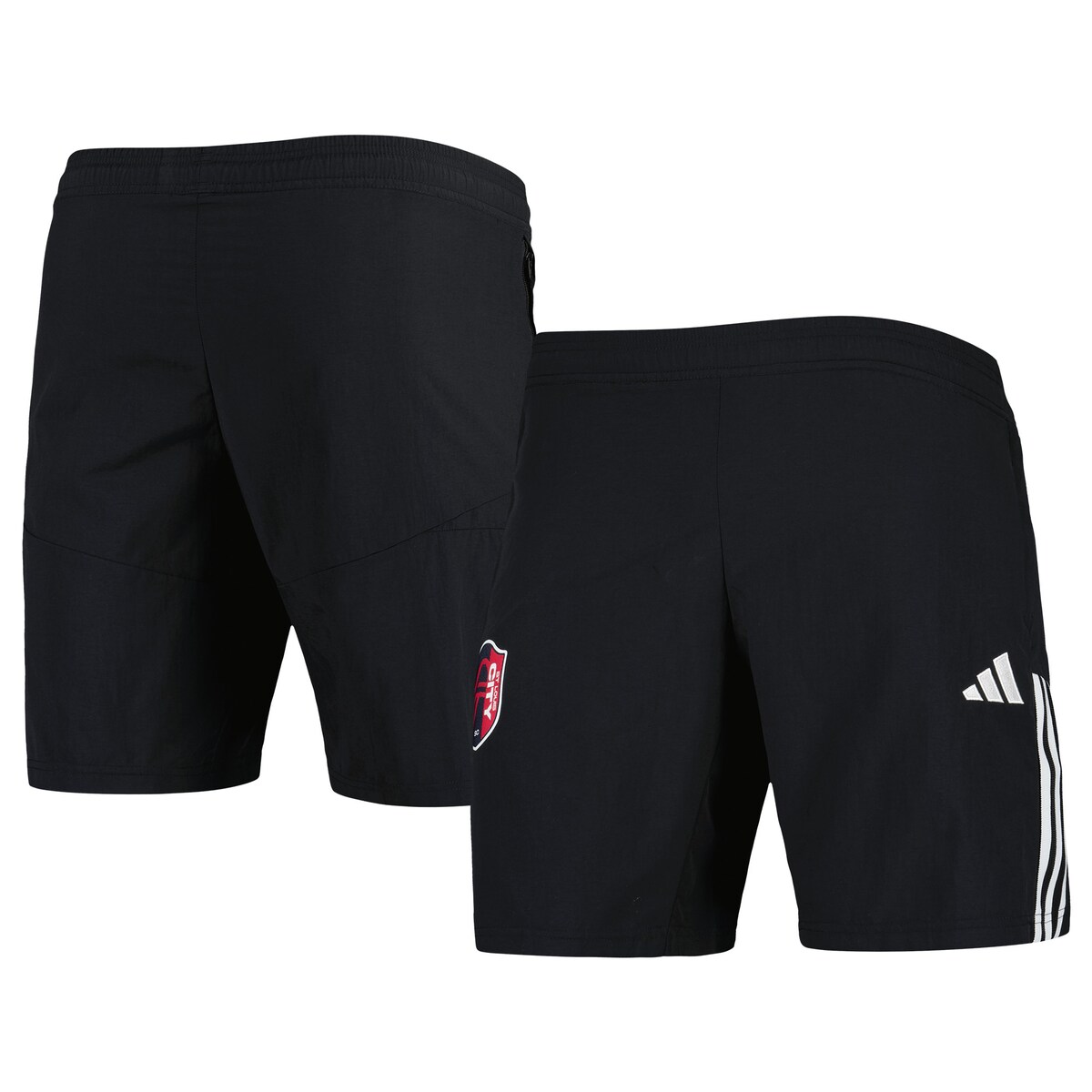 MLS セントルイス シティSC サッカー用 ショーツ Adidas（アディダス） メンズ ブラック (ADI S23 Men 039 s Downtime Short)